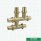 Male Threaded Double Cross Tee Brass Slide Fittings 1/2 &quot;- 2&quot;