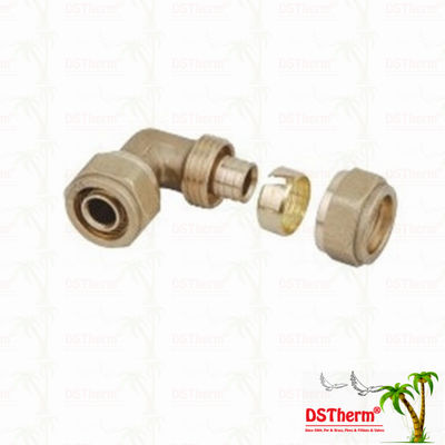 Equal Threaded PEX Brass Fittings Female Threaded Untuk Tabung Tembaga