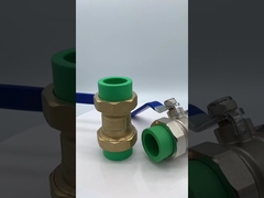 110mm Brass Double Union Ball Valve Tipe Lebih Berat Bor Penuh