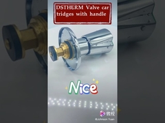 Pegangan Paduan Seng Berlapis Krom Bulat Untuk Kartrid Katup Kuningan