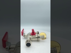 Bibcock Kuningan Berlapis Krom Luar Dengan Gagang Baja