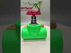 PPR Heavy Duty Stop Valve Globe Valve Sesuaikan aliran Perawatan Kriogenik Lulus Uji Kursi 20-110mm