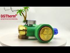 Manifold PPR Dengan Katup Bola Air Panas & Dingin Biru 3 Arah Manifold Logo dan Warna Kustom 25mm