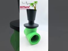 Ppr Black Plated Stop Valve Brass Valve Core Electrophoretic Black Coating Ukuran yang disesuaikan