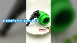 Gagang Melambai Bola Kuningan Katup Bola PPR Tahan Lama