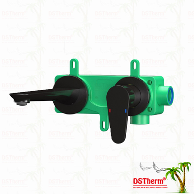 PPR Basin Valve Disembunyikan Mixer Valve Cold Hot Water Faucet Hitam Warna Ppr Kuningan Faucet