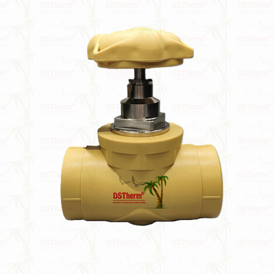 7mm Ketebalan Washer PPR Gate Valve Aliran berat Mudah Instalasi tahan karat