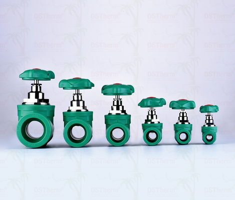 7mm Ketebalan Washer PPR Gate Valve Aliran berat Mudah Instalasi tahan karat