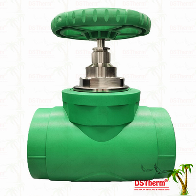 7mm Ketebalan Washer PPR Gate Valve Aliran berat Mudah Instalasi tahan karat