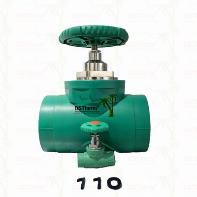 7mm Ketebalan Washer PPR Gate Valve Aliran berat Mudah Instalasi tahan karat