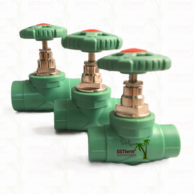 7mm Ketebalan Washer PPR Gate Valve Aliran berat Mudah Instalasi tahan karat