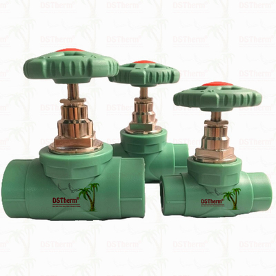 7mm Ketebalan Washer PPR Gate Valve Aliran berat Mudah Instalasi tahan karat