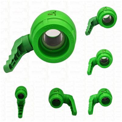 PPR Plastic Ball Valve dengan Waving Handle dan Brass Ball Ergonomic Waving Handle 20-63mm