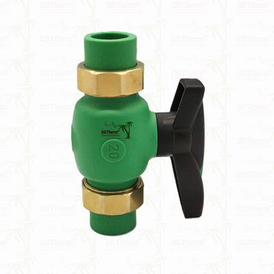 PPR Union Ball Valve Full Bore Ppr Double Union Ball Valve Exposed Installation (Instalasi yang Terpapar)
