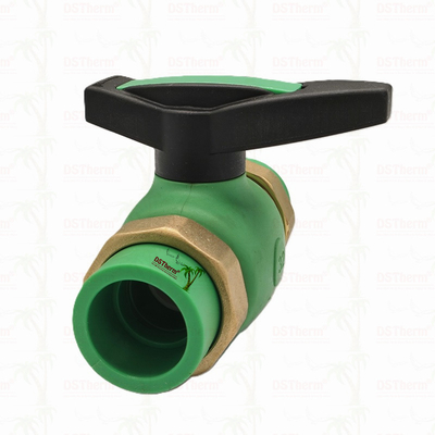 PPR Union Ball Valve Full Bore Ppr Double Union Ball Valve Exposed Installation (Instalasi yang Terpapar)