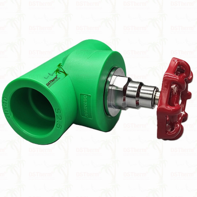 PPR Heavy Duty Stop Valve Globe Valve Sesuaikan aliran Perawatan Kriogenik Lulus Uji Kursi 20-110mm