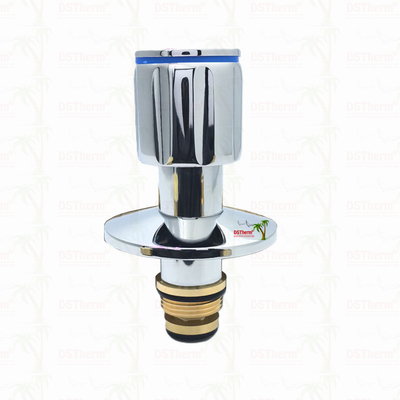 Ppr Chrome Plated Stop Valve Dengan Anti-Slip Handle Low Maintenance 20-32mm Ukuran yang dapat disesuaikan