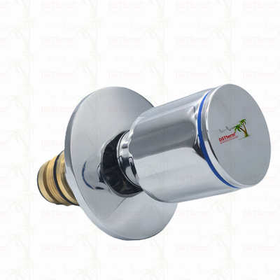 Ppr Chrome Plated Stop Valve Dengan Anti-Slip Handle Low Maintenance 20-32mm Ukuran yang dapat disesuaikan