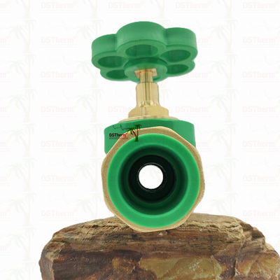 PPR Double Union Ball Valve Exposed Installation Korosi-Resistant Ukuran yang disesuaikan