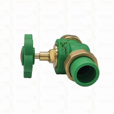 PPR Double Union Ball Valve Exposed Installation Korosi-Resistant Ukuran yang disesuaikan