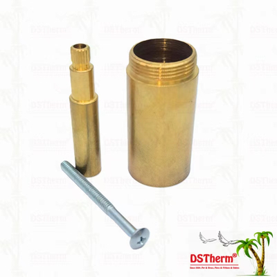 Tembaga / Chrome Plated katup Stem Extension Sleeve 1/2 " - 1" Ukuran Disesuaikan