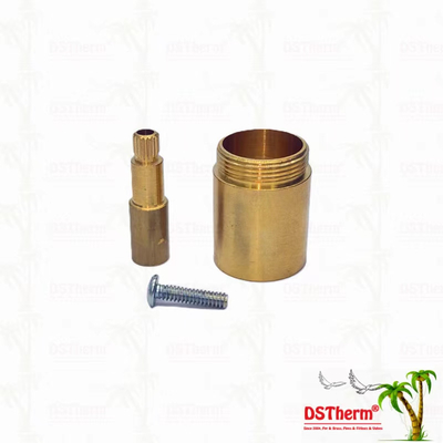 Tembaga / Chrome Plated katup Stem Extension Sleeve 1/2 " - 1" Ukuran Disesuaikan