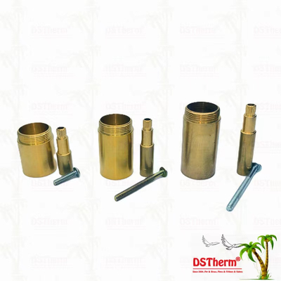 Tembaga / Chrome Plated katup Stem Extension Sleeve 1/2 " - 1" Ukuran Disesuaikan