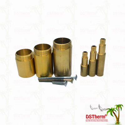 Tembaga / Chrome Plated katup Stem Extension Sleeve 1/2 " - 1" Ukuran Disesuaikan