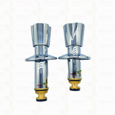 Tembaga / Chrome Plated katup Stem Extension Sleeve 1/2 " - 1" Ukuran Disesuaikan