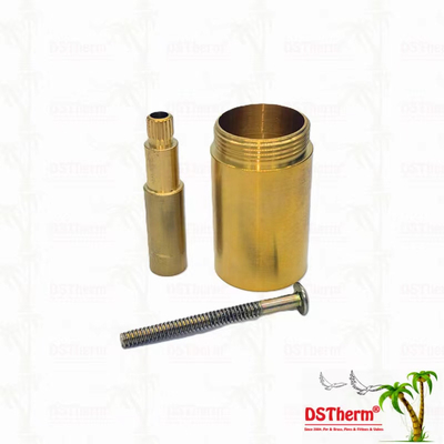Tembaga / Chrome Plated katup Stem Extension Sleeve 1/2 " - 1" Ukuran Disesuaikan