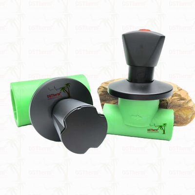 Ppr Black Plated Stop Valve Brass Valve Core Electrophoretic Black Coating Ukuran yang disesuaikan
