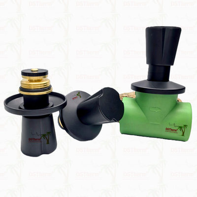Ppr Black Plated Stop Valve Brass Valve Core Electrophoretic Black Coating Ukuran yang disesuaikan
