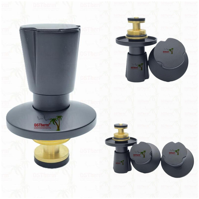 Ppr Black Plated Stop Valve Brass Valve Core Electrophoretic Black Coating Ukuran yang disesuaikan