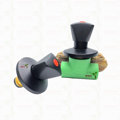 Ppr Black Plated Stop Valve Dengan Handle Segitiga BlackFlow Precision Valve Electrophoretic Black Coating