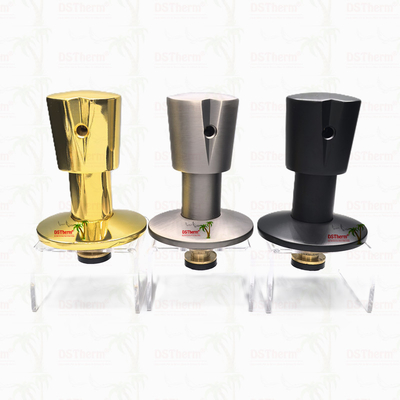 Warna Emas Lapisan Stop Valve Bagian Atas Round Handle Dengan Sisi Kunci Katup Klip Dengan Genggam yang Berbeda