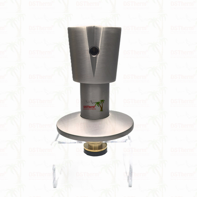 Warna Emas Lapisan Stop Valve Bagian Atas Round Handle Dengan Sisi Kunci Katup Klip Dengan Genggam yang Berbeda