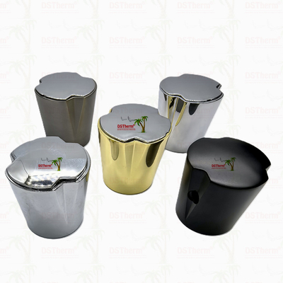 Warna Emas Lapisan Stop Valve Bagian Atas Round Handle Dengan Sisi Kunci Katup Klip Dengan Genggam yang Berbeda
