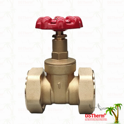 Brass Union Gate Valve dengan Red Cast Iron Handle High-Flow 1/2 "-4" Ukuran Disesuaikan