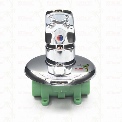 Tiga arah Panel Bulat Ppr Mixer Shower Valve Air Panas Dingin Balansing Valve