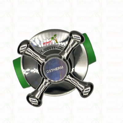 PPR Chrome Plated Luxury Ball Valve Dengan Cross Handle Tembaga Core Brass Cartridge