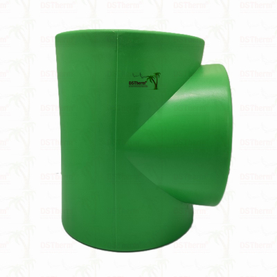 PPR Equal Tee Untuk Sistem Pipa PN25 DN160 Daya tahan Tinggi Eco Conscious