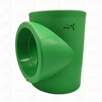 PPR Equal Tee Untuk Sistem Pipa PN25 DN160 Daya tahan Tinggi Eco Conscious