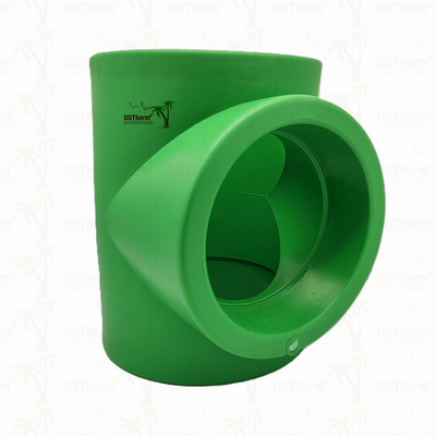 PPR Equal Tee Untuk Sistem Pipa PN25 DN160 Daya tahan Tinggi Eco Conscious