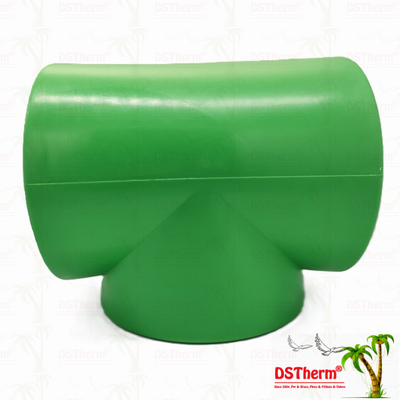 PPR Equal Tee Untuk Sistem Pipa PN25 DN160 Daya tahan Tinggi Eco Conscious