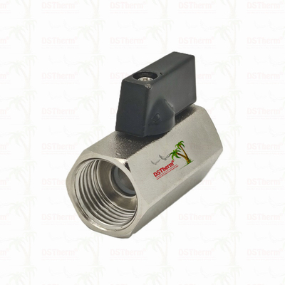 Nikel Plated Mini Ball Valve Untuk Sistem Pipa 1/2 '' Resistensi Korosi efisiensi ruang