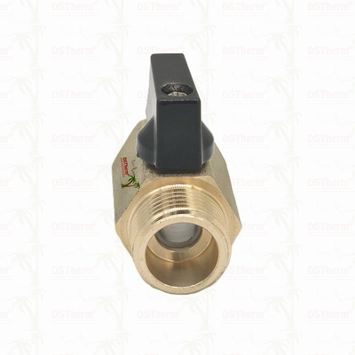 Kuningan Wanita dan Pria Mini Ball Valve Untuk Sistem Pipa 1/2 '' ketahanan korosi
