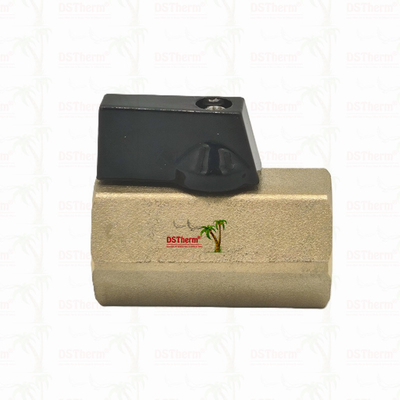 Kuningan Wanita dan Pria Mini Ball Valve Untuk Sistem Pipa 1/2 '' ketahanan korosi