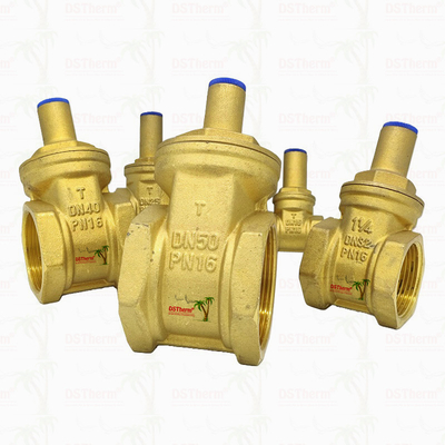 Brass Lock Gate Valve Untuk Sistem Pipa Ketahanan Korosi Ukuran Disesuaikan