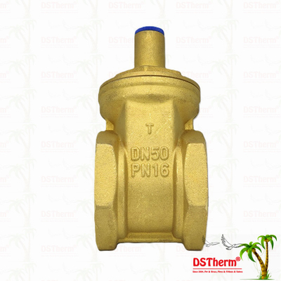 Brass Lock Gate Valve Untuk Sistem Pipa Ketahanan Korosi Ukuran Disesuaikan