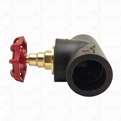 Klep Stop PPR Hitam Dengan Kartrid Warna Chrome / Kuningan ISO 15784 Sertifikasi Global Klep 20-110mm